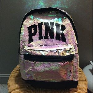Victoria’s secret pink large backpack Bling
